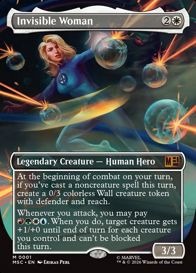Invisible Woman 1 (Commander: Marvel Super Heroes)  - Borderless Foil
