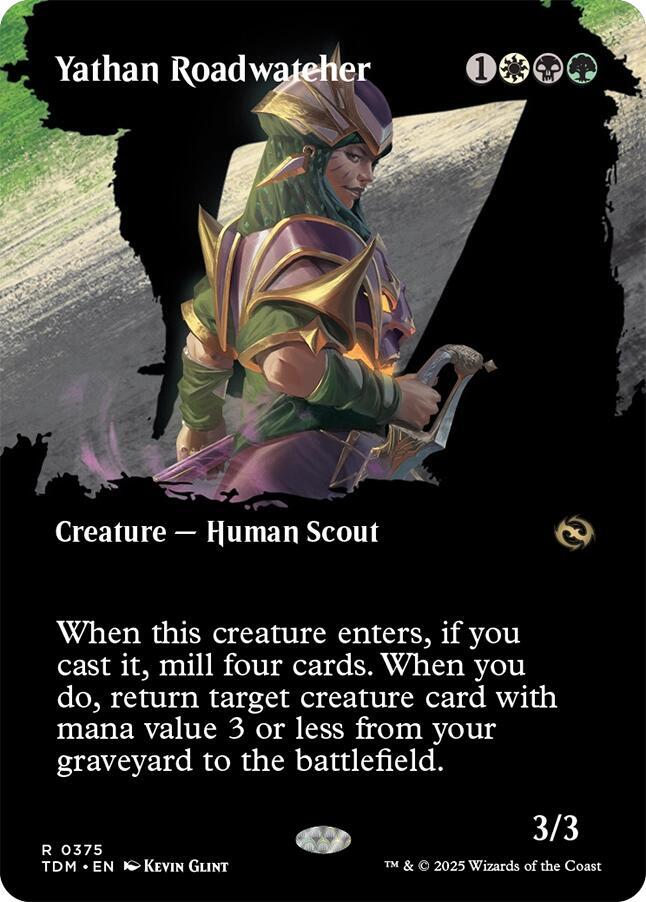 Yathan Roadwatcher 375 (Tarkir: Dragonstorm)  - Borderless Foil