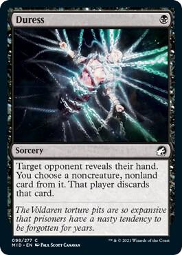 Duress 98/277 (Innistrad: Midnight Hunt)  - Foil