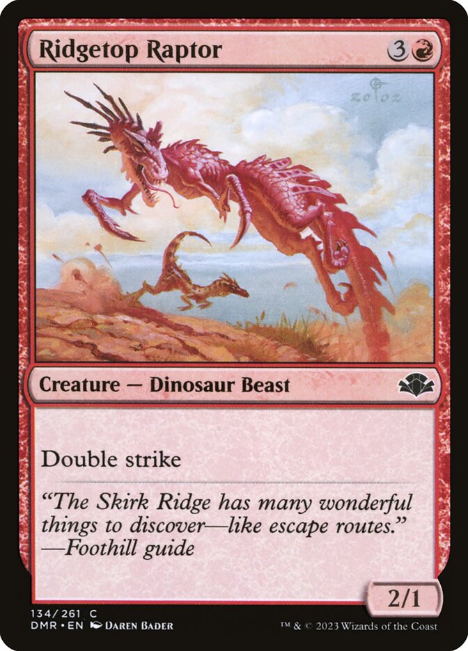 Ridgetop Raptor 134/261 (Dominaria Remastered) 