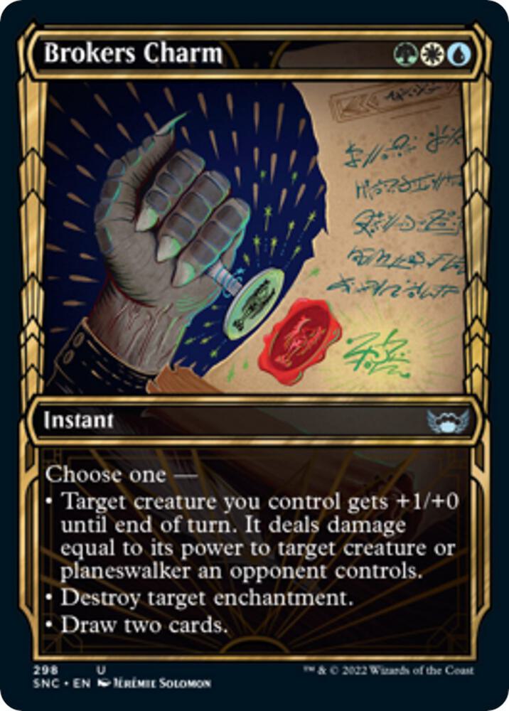 Brokers Charm Showcase 298/281 (Streets of New Capenna)  - Foil