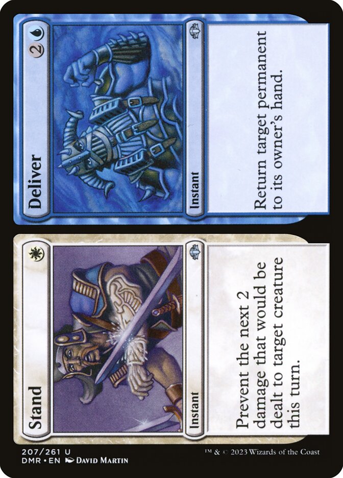 Stand // Deliver 207/261 (Dominaria Remastered) 