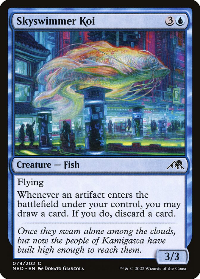 Skyswimmer Koi 79/302 (Kamigawa: Neon Dynasty) 