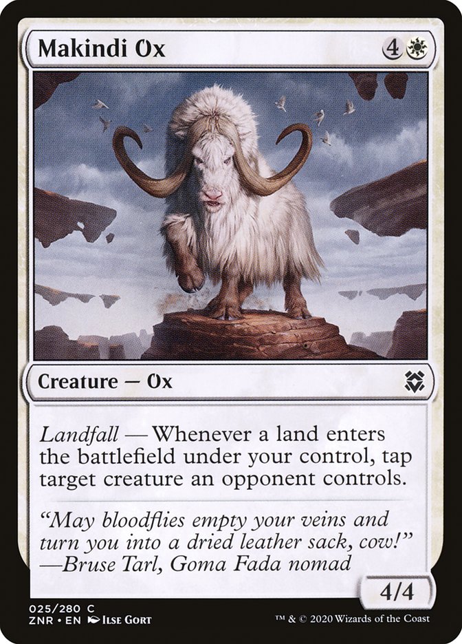 Makindi Ox 25/280 (Zendikar Rising)  - Foil