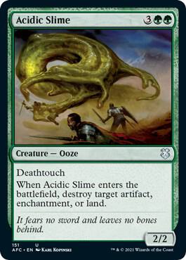 Acidic Slime 151/62 (Commander: Adventures in the Forgotten Realms) 