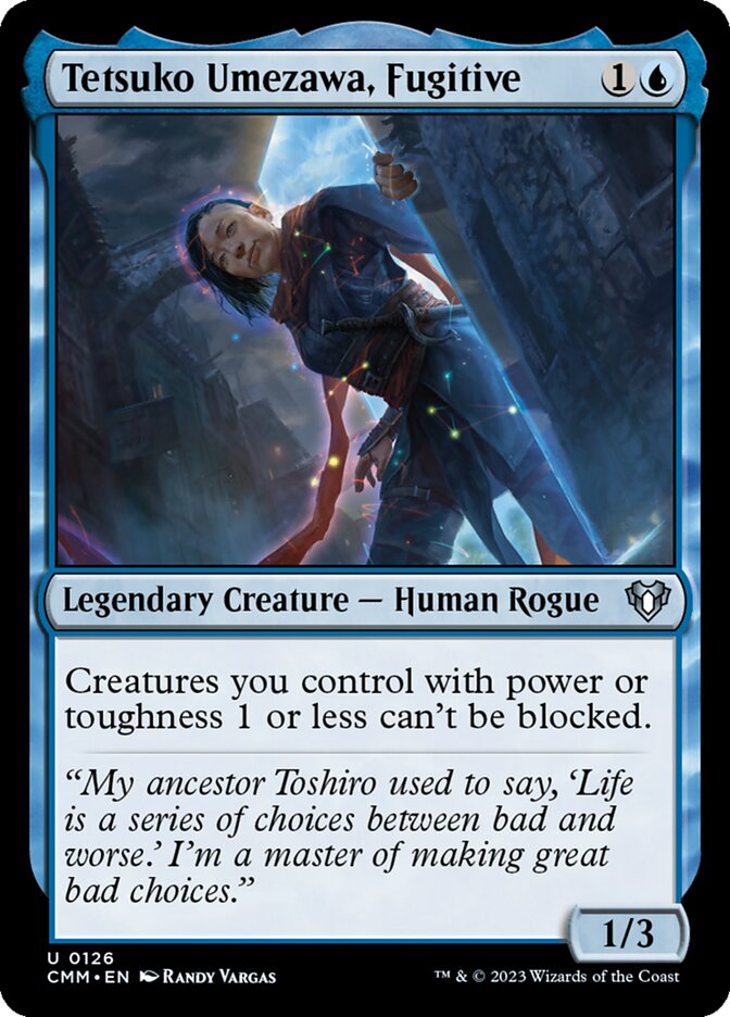 Tetsuko Umezawa, Fugitive 126/451 (Commander Masters) 