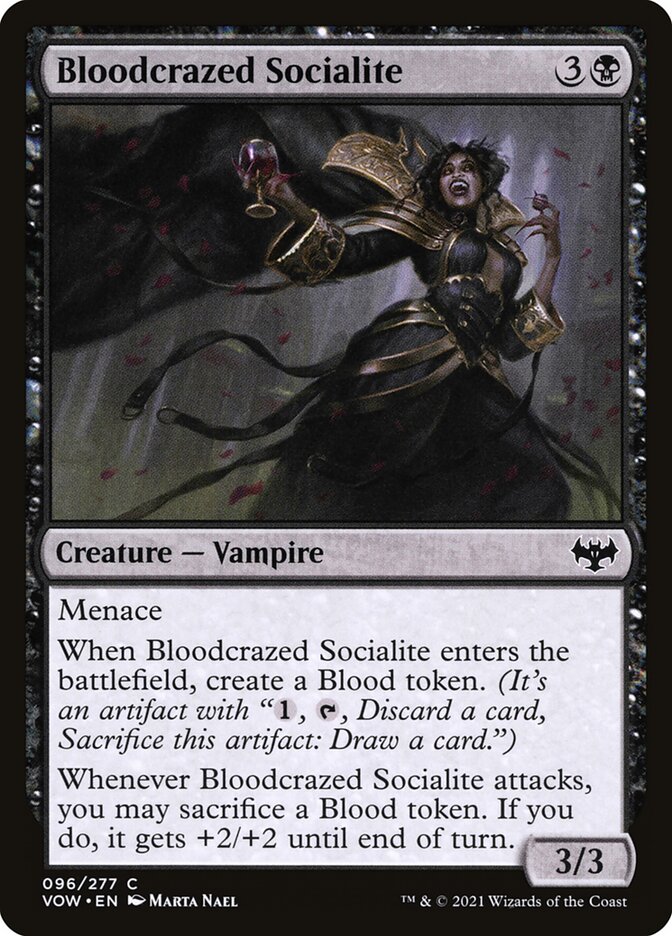 Bloodcrazed Socialite 96/277 (Innistrad: Crimson Vow)  - Foil