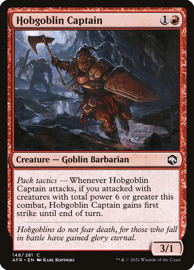 Hobgoblin Captain 148 (Adventures in the Forgotten Realms)  - Foil