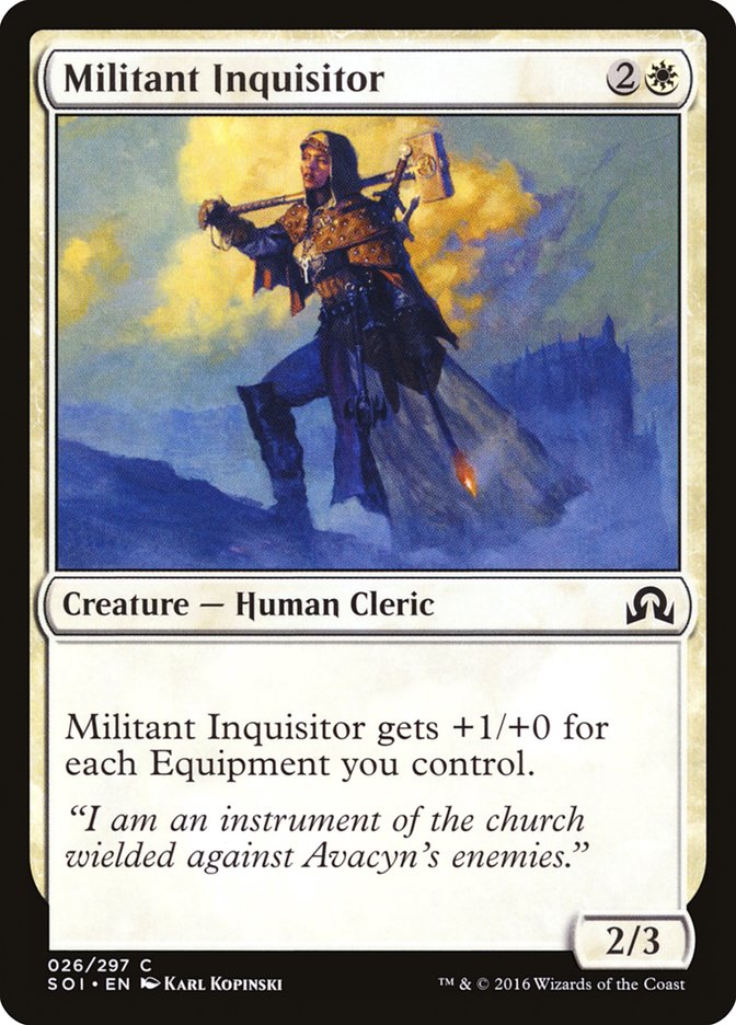 Militant Inquisitor 26/297 (Shadows over Innistrad)  - Foil