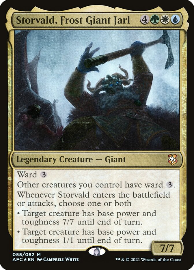 Storvald Frost Giant Jarl 55 (Commander: Adventures in the Forgotten Realms)  - Foil