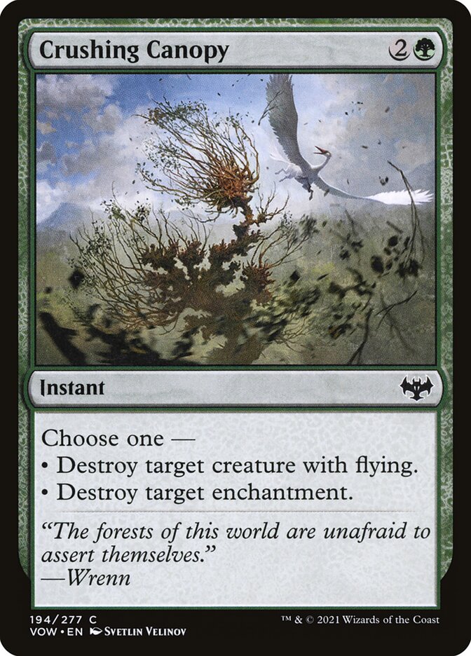 Crushing Canopy 194/277 (Innistrad: Crimson Vow)  - Foil