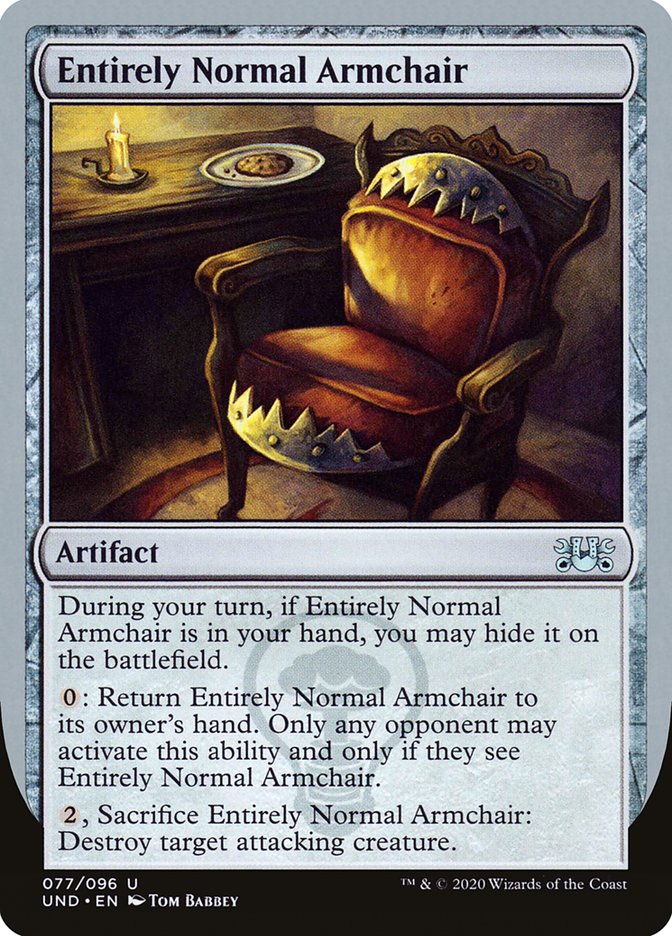 Entirely Normal Armchair 77/96 (Unsanctioned) 
