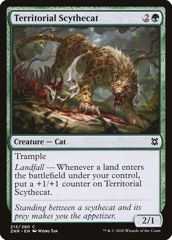 Territorial Scythecat 213/280 (Zendikar Rising)  - Foil