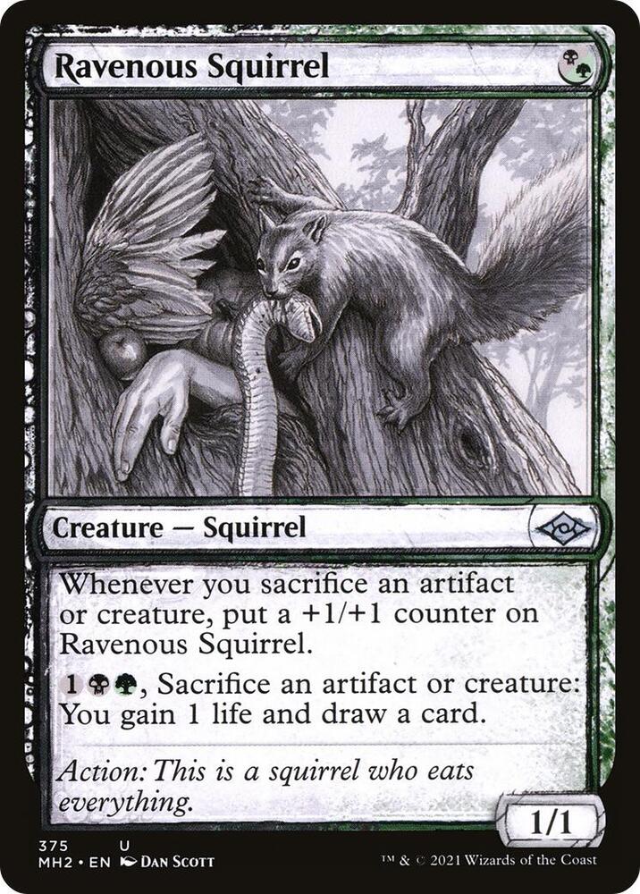 Ravenous Squirrel Showcase 375 (Modern Horizons 2)  - Foil