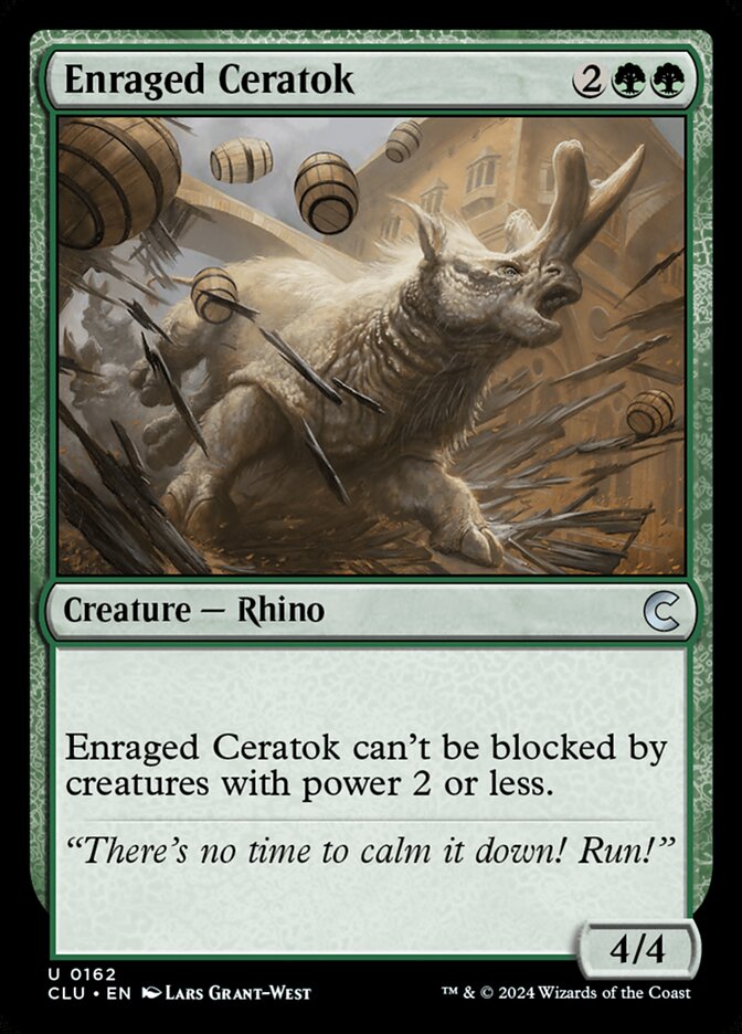Enraged Ceratok 162/284 (Ravnica: Clue Edition) 