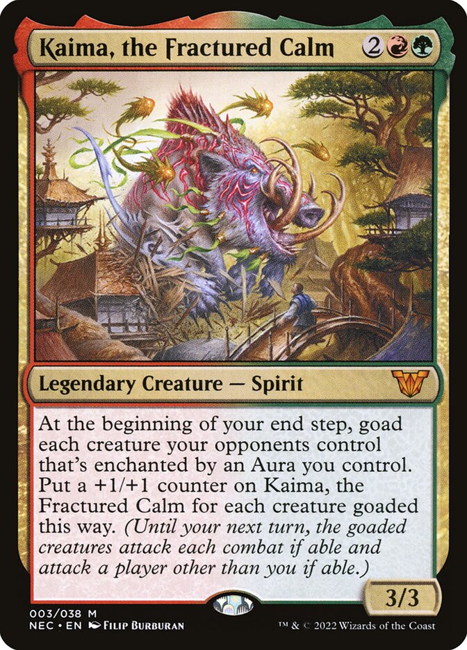 Kaima, the Fractured Calm 3/38 (Commander: Kamigawa: Neon Dynasty)  - Foil