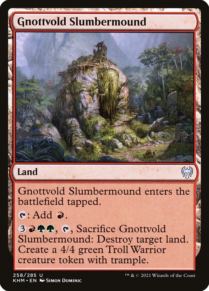 Gnottvold Slumbermound 258/285 (Kaldheim)  - Foil