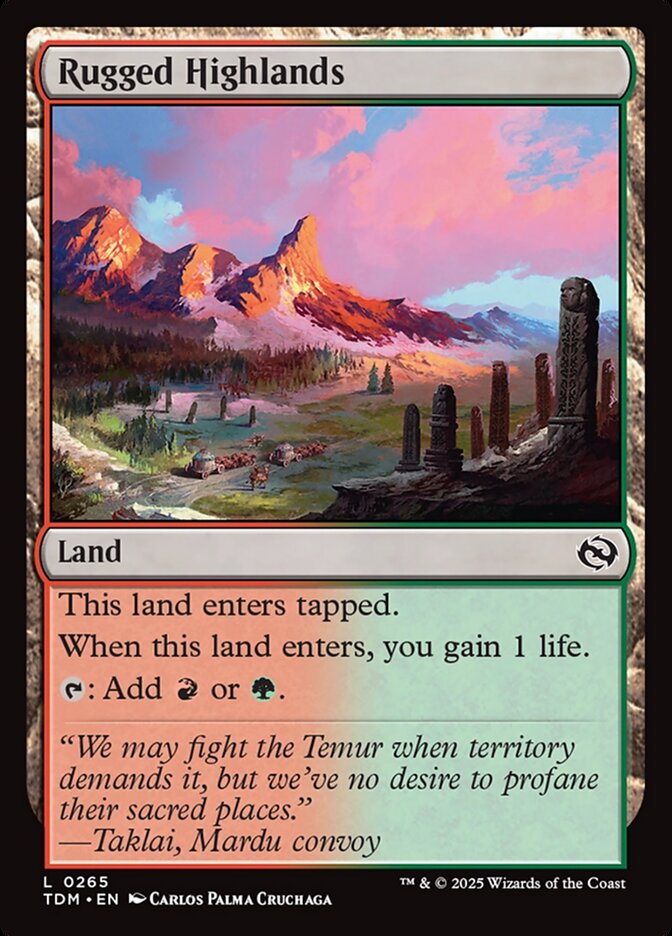 Rugged Highlands 265/291 (Tarkir: Dragonstorm) 