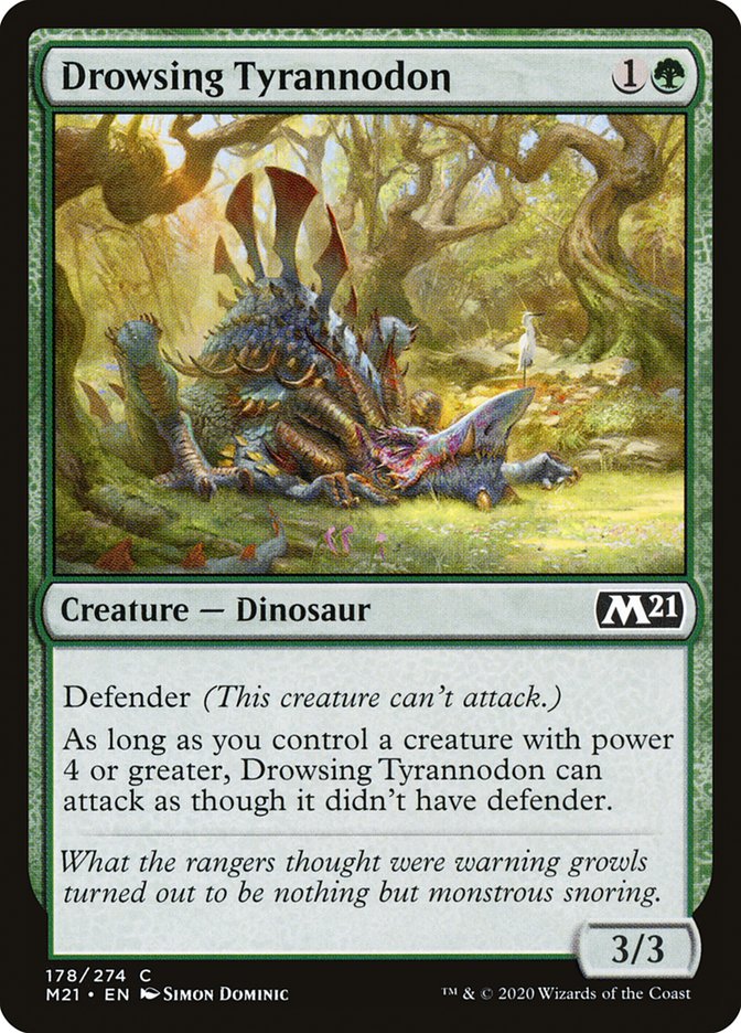 Drowsing Tyrannodon 178 (Core Set 2021) 