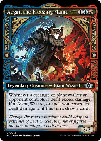 Aegar, the Freezing Flame 31/65 (March of the Machine: Multiverse Legends)  - Showcase Foil