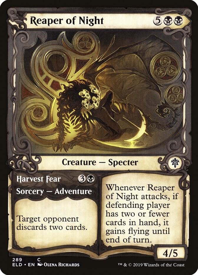 Reaper of Night // Harvest Fear 289/269 (Throne of Eldraine)  - Showcase