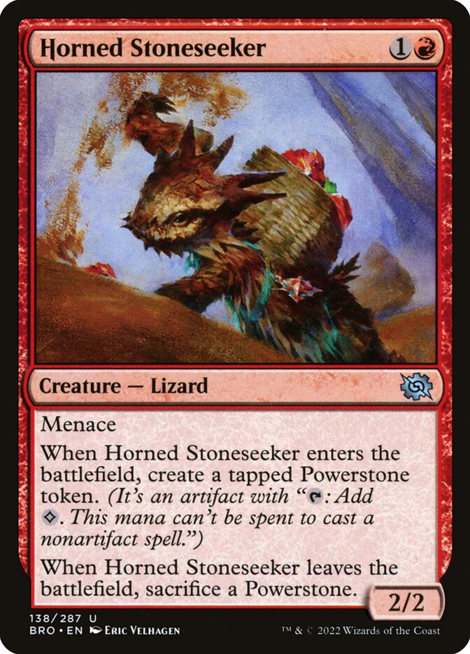 Horned Stoneseeker 138/287 (The Brothers' War)  - Foil