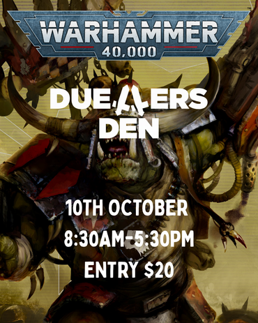 40k TOURNAMENT 10TH OCTOBER