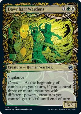 Dawnhart Wardens Showcase 308/277 (Innistrad: Midnight Hunt)  - Foil