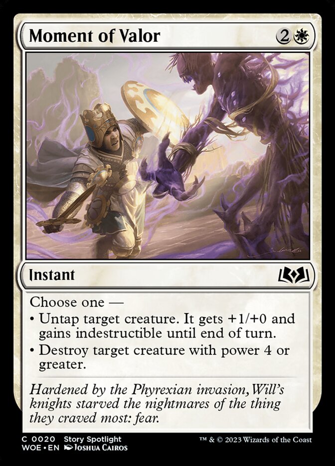 Moment of Valor 20/276 (Wilds of Eldraine)  - Foil