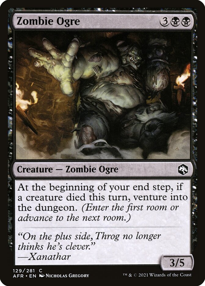 Zombie Ogre 129 (Adventures in the Forgotten Realms)  - Foil