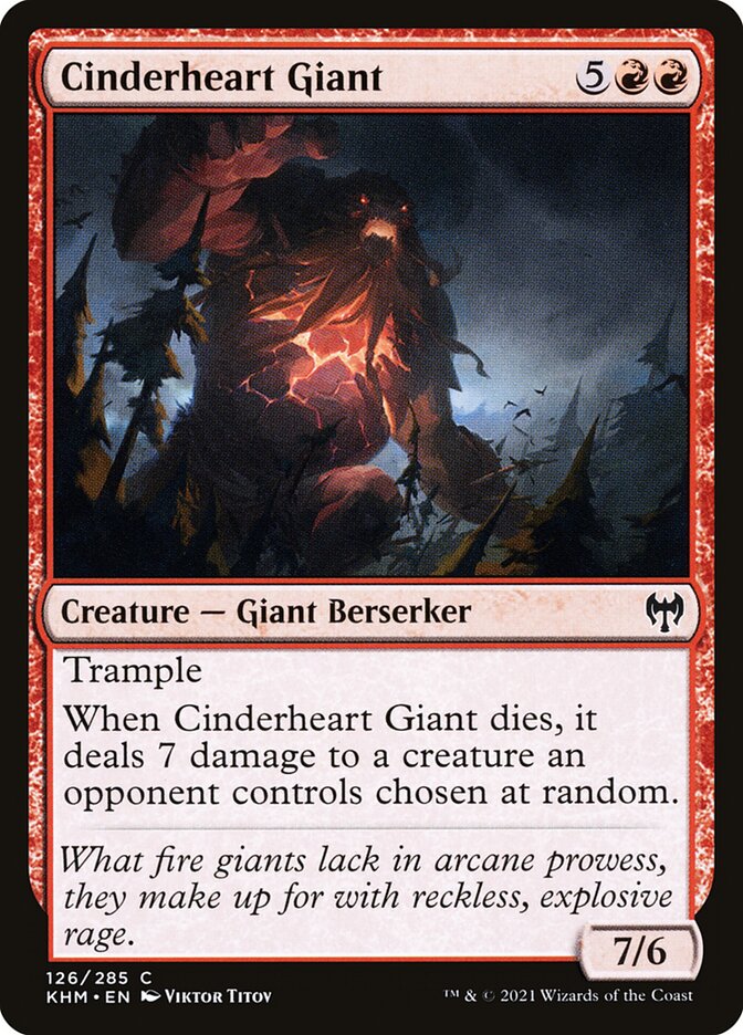Cinderheart Giant 126/285 (Kaldheim)  - Foil