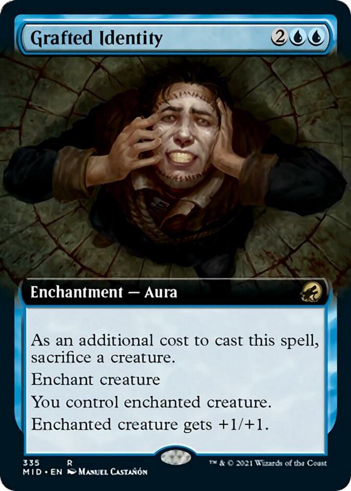 Grafted Identity Extended Art 335/277 (Innistrad: Midnight Hunt) 