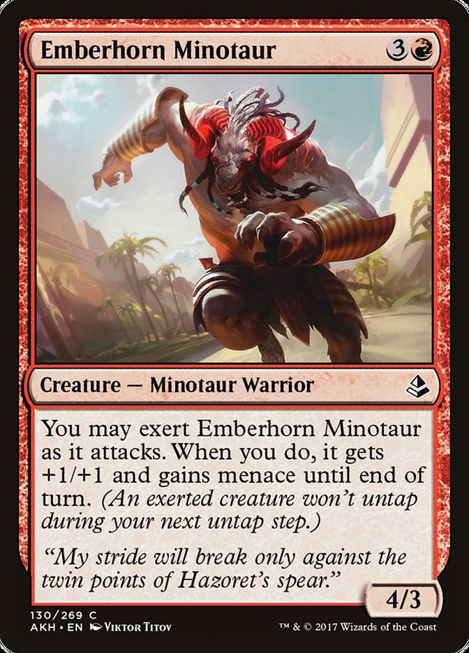 Emberhorn Minotaur 130/269 (Amonkhet) 