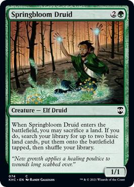 Springbloom Druid 74/1 (Commander: Kaldheim) 