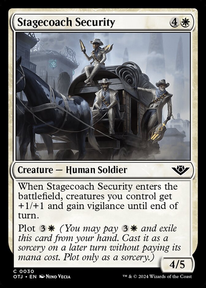 Stagecoach Security 30/286 (Outlaws of Thunder Junction)  - Foil