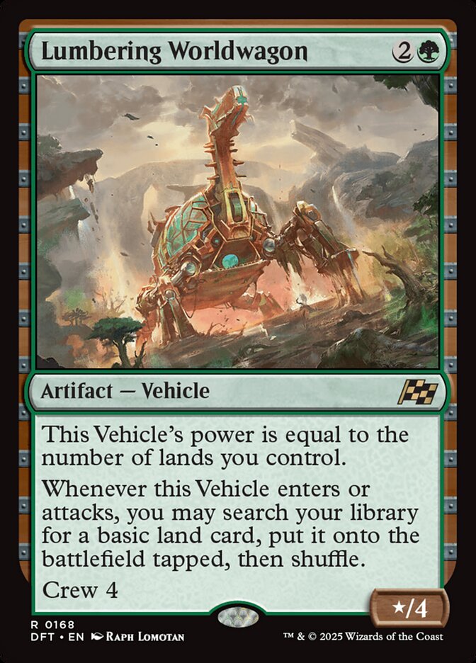 Lumbering Worldwagon 168/291 (Aetherdrift)  - Foil
