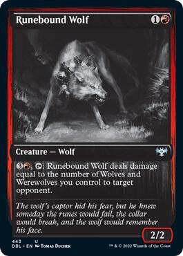Runebound Wolf 443 (Innistrad: Double Feature) 