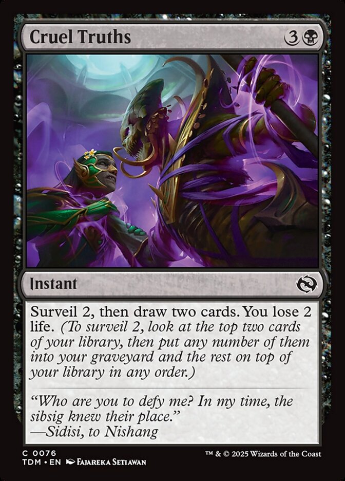Cruel Truths 76 (Tarkir: Dragonstorm)  - Foil