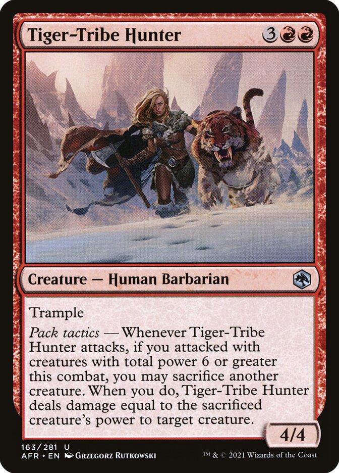 Tiger-Tribe Hunter 163 (Adventures in the Forgotten Realms)  - Foil