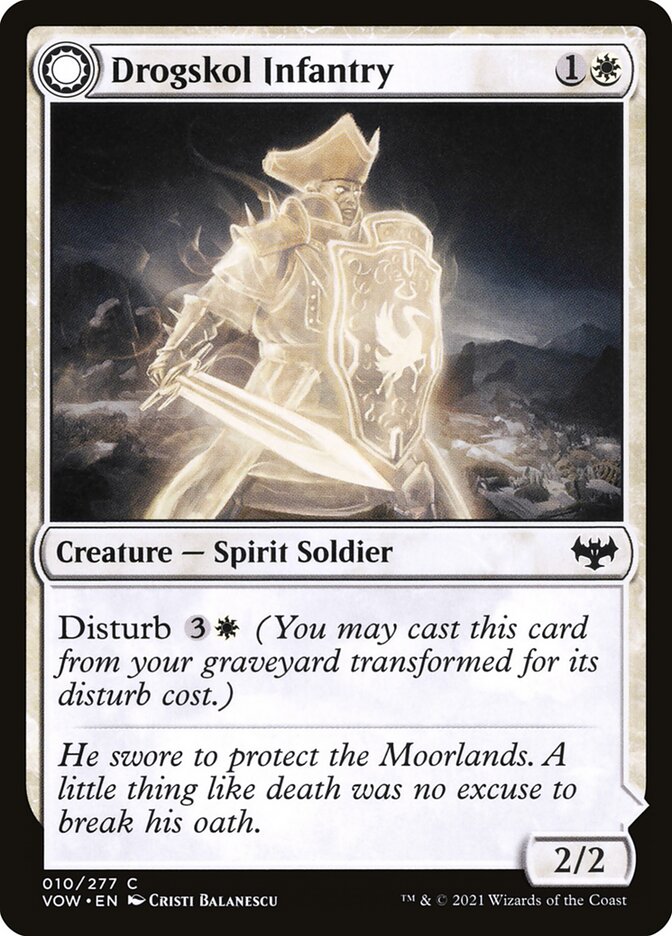 Drogskol Infantry // Drogskol Armaments 10/277 (Innistrad: Crimson Vow)  - Foil