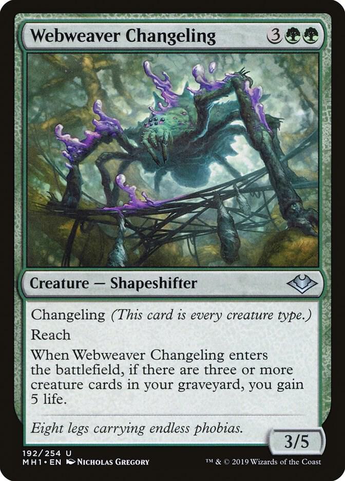 Webweaver Changeling 192/254 (Modern Horizons) 