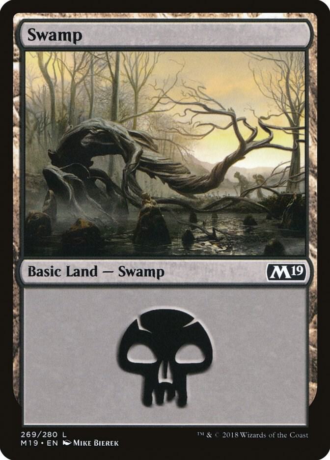 Swamp 269/280 (Core Set 2019)  - Foil