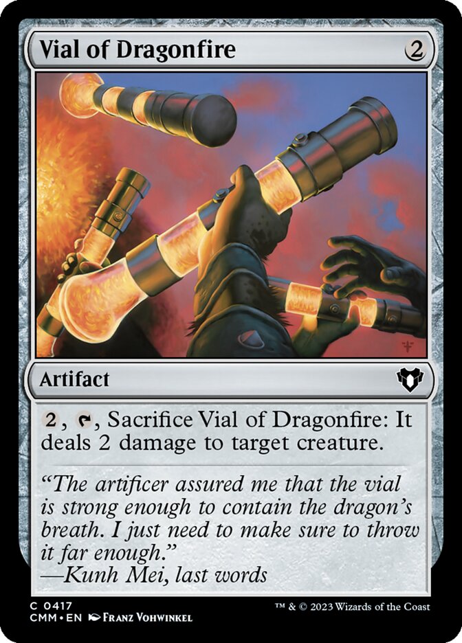 Vial of Dragonfire 417/451 (Commander Masters)  - Foil