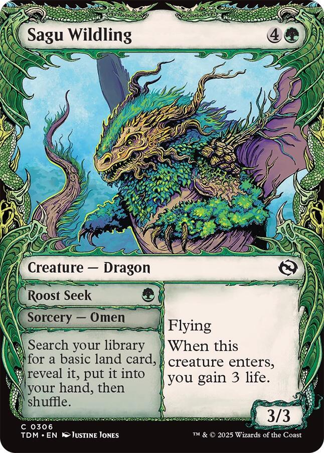 Sagu Wildling // Roost Seek 306 (Tarkir: Dragonstorm)  - Showcase