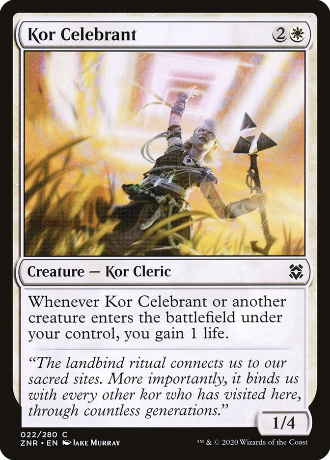 Kor Celebrant 22/280 (Zendikar Rising) 