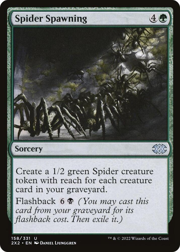 Spider Spawning 158/331 (Double Masters 2022)  - Foil