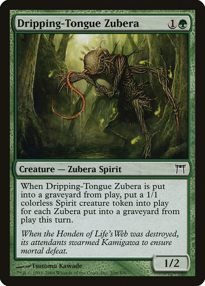 Dripping-Tongue Zubera 206/306 (Champions of Kamigawa)  - Foil