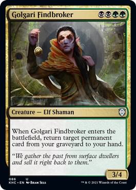 Golgari Findbroker 86/1 (Commander: Kaldheim) 