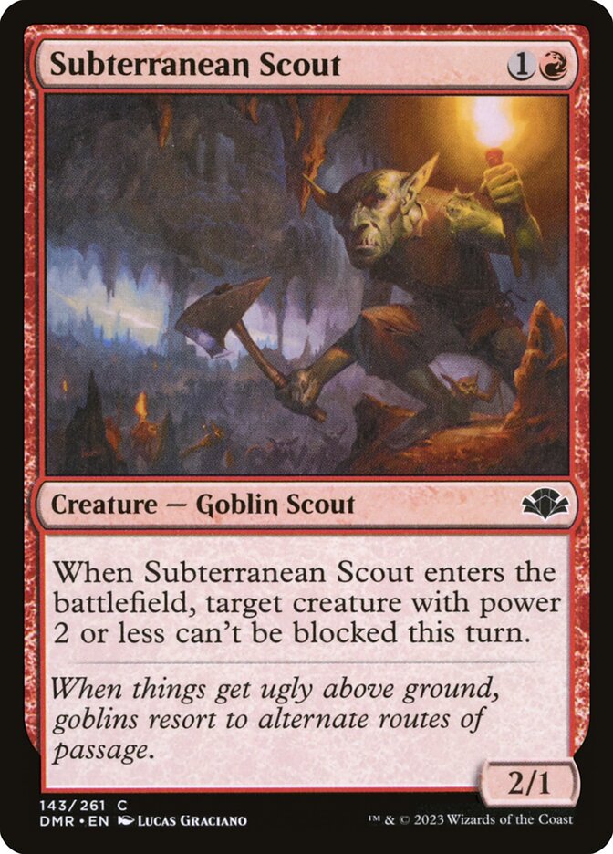 Subterranean Scout 143/261 (Dominaria Remastered) 