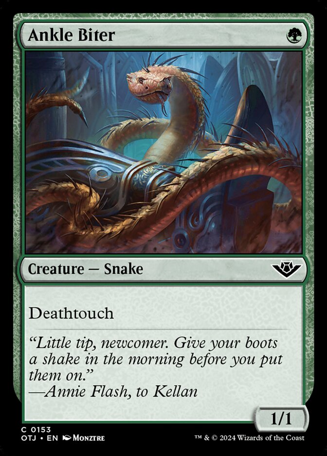 Ankle Biter 153/286 (Outlaws of Thunder Junction)  - Foil